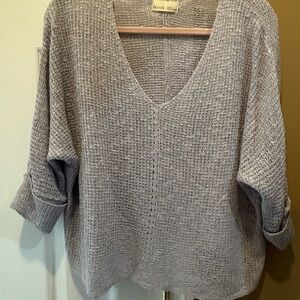 BE COOL Lilac V-Neck 3/4 Sleeve Summer Sweater